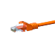 Câble CAT5e UTP CCA orange - 0.50m