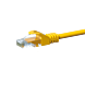 Câble CAT5e UTP CCA jaune - 0.50m