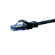 Câble CAT6A UTP 100% cuivre noir - 0.15m