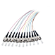OM4 Fibre de verre Pigtail Coloré Set St - 12 pièces