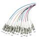 OM3 Fibre de verre Pigtail Coloré Set LC - 12 pièces