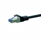 Câble CAT6A S/FTP (PIMF) 100% cuivre noir - 0.50m