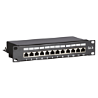 Panneau de brassage de 10 pouces CAT5E FTP - 12 ports