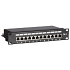 Panneau de brassage de 10 pouces FTP CAT6 - 12 ports