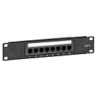 Panneau de brassage de 10 pouces Cat6 UTP - 8 ports
