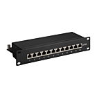 Panneau de brassage de 10 pouces CAT6A STP - 12 ports