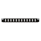 19" Facade interchangeable LC/SC 12 ports noir quadruple/duplex