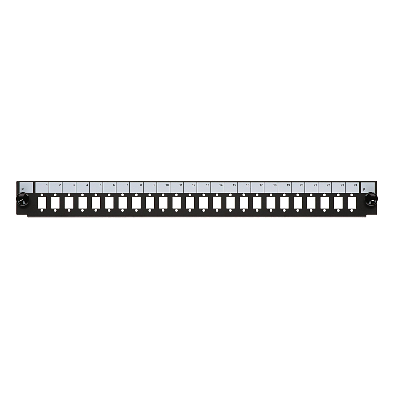 19" Façade interchangeable SC/LC/E2000 24 ports
