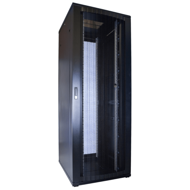Baie de serveur 47U avec porte perforée 800x1200x2200mm (LxPxH)