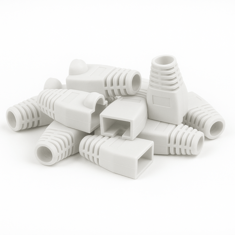 DANICOM Manchon de câble RJ45 blanc - 10 pièces