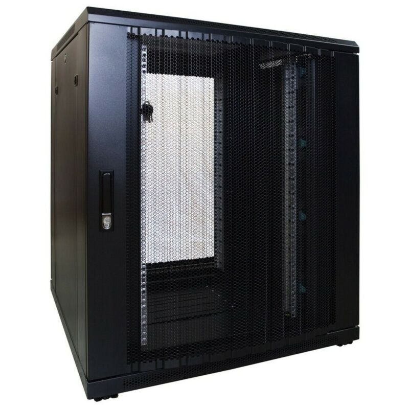 Baie de serveur 18U avec porte perforée 800x800x1000mm (LXPXH)