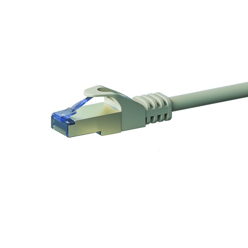 Câble CAT6A S/FTP (PIMF) 100% cuivre gris - 0.50m