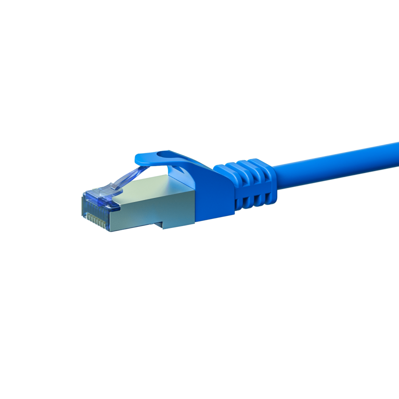 Câble CAT6A S/FTP (PIMF) 100% cuivre bleu - 30m
