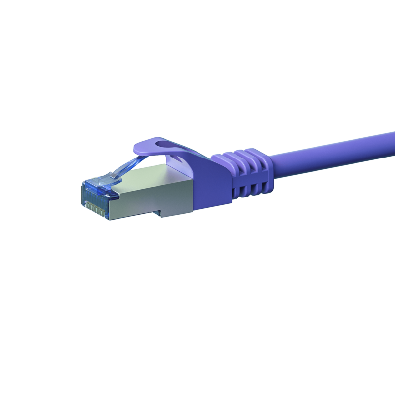Câble CAT6A S/FTP (PIMF) 100% cuivre violet - 20m