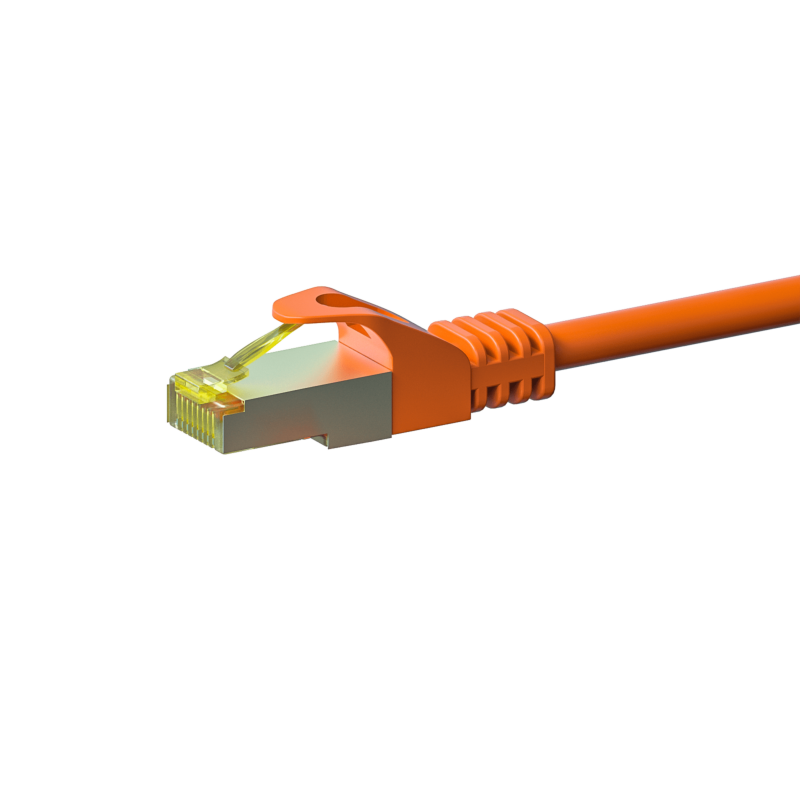 Câble CAT7 SFTP / PIMF Orange - 1m