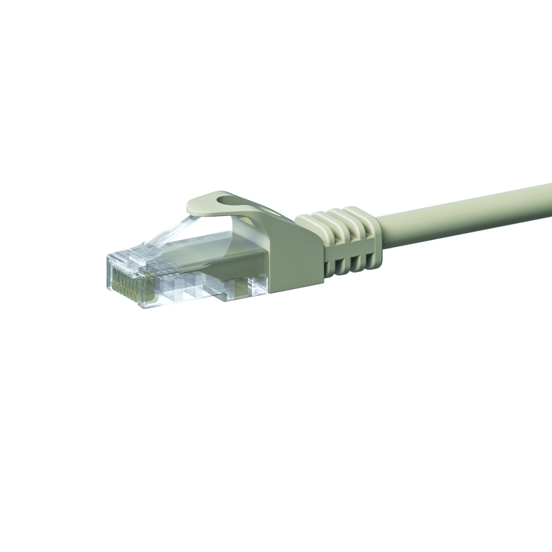 Câble CAT5e UTP CCA gris - 1.50m