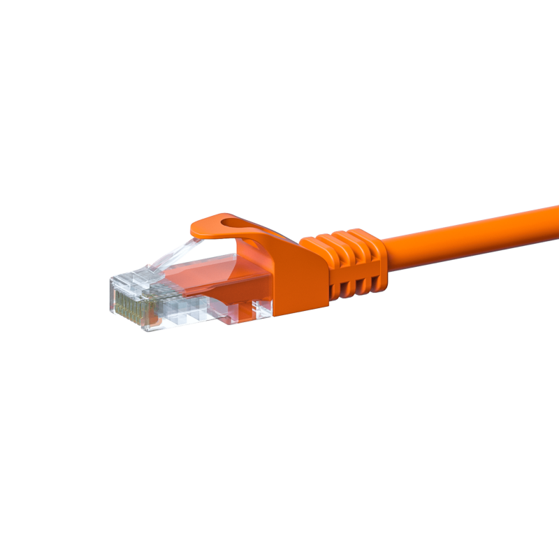 Câble CAT5e UTP CCA orange - 0.50m