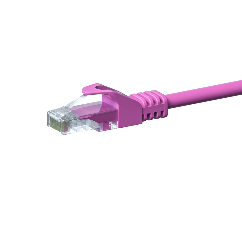 Câble CAT5e UTP CCA rose - 7.50m