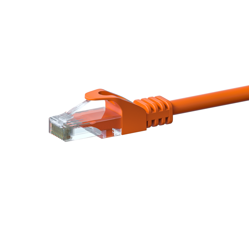 Câble CAT6 UTP CCA orange - 20m
