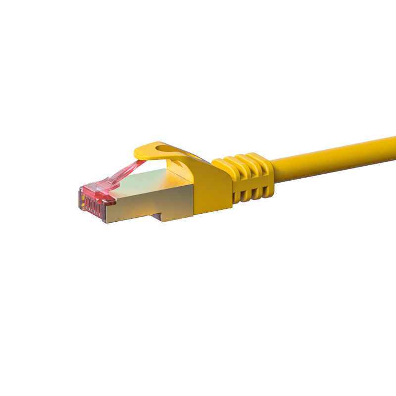 Câble CAT6 SSTP / PIMF Jaune - 0.25m