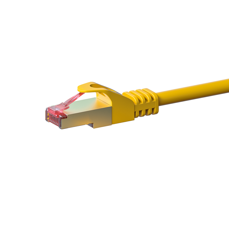 Câble CAT6 SSTP / PIMF Jaune - 0.50m