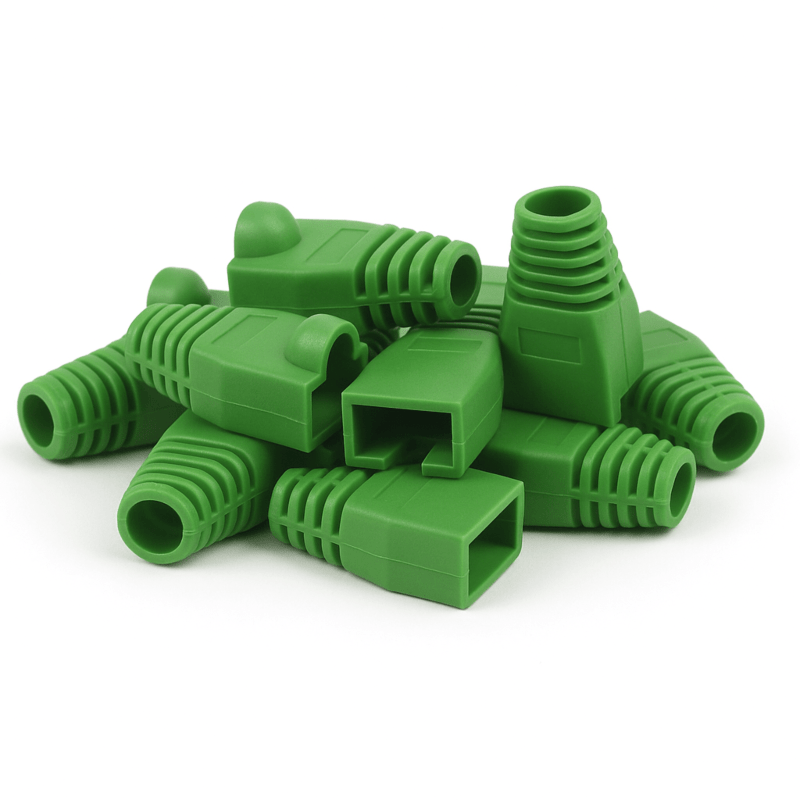 DANICOM Manchon de câble RJ45 vert - 10 pièces