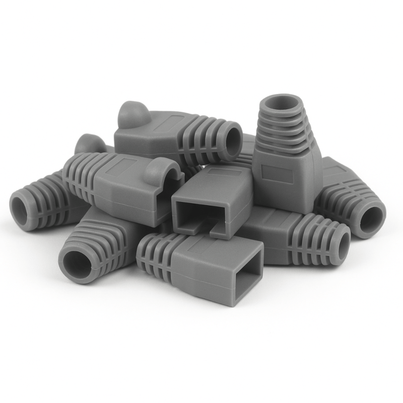 DANICOM manchon de câble RJ45 gris grand - 10 pièces