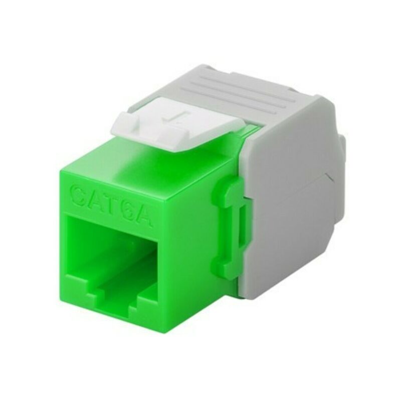 Connecteur Keystone Cat6A UTP - sans outil - Vert