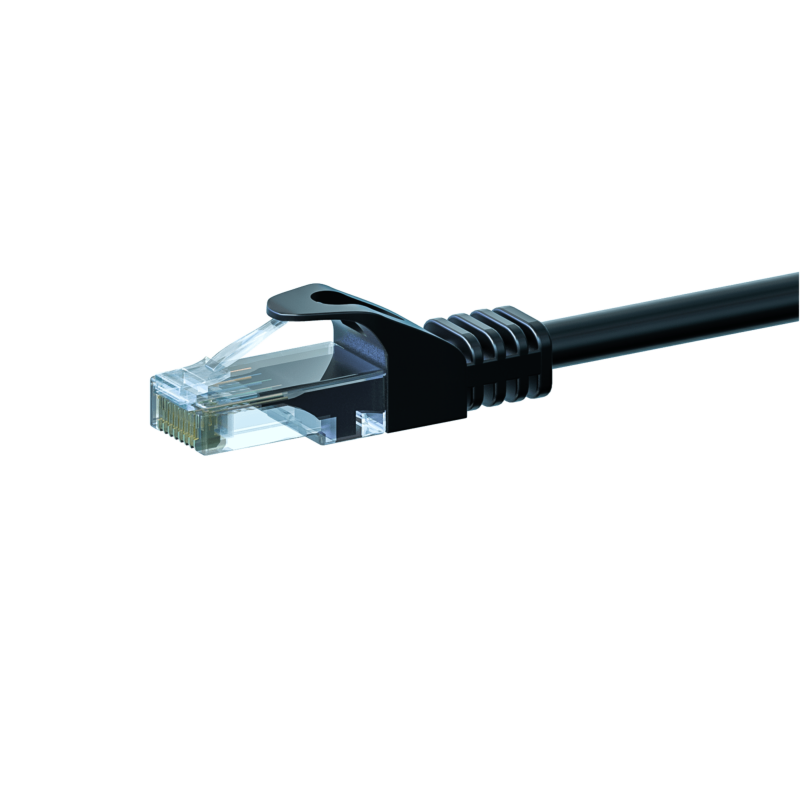 Câble CAT6 UTP CCA noir - 5m