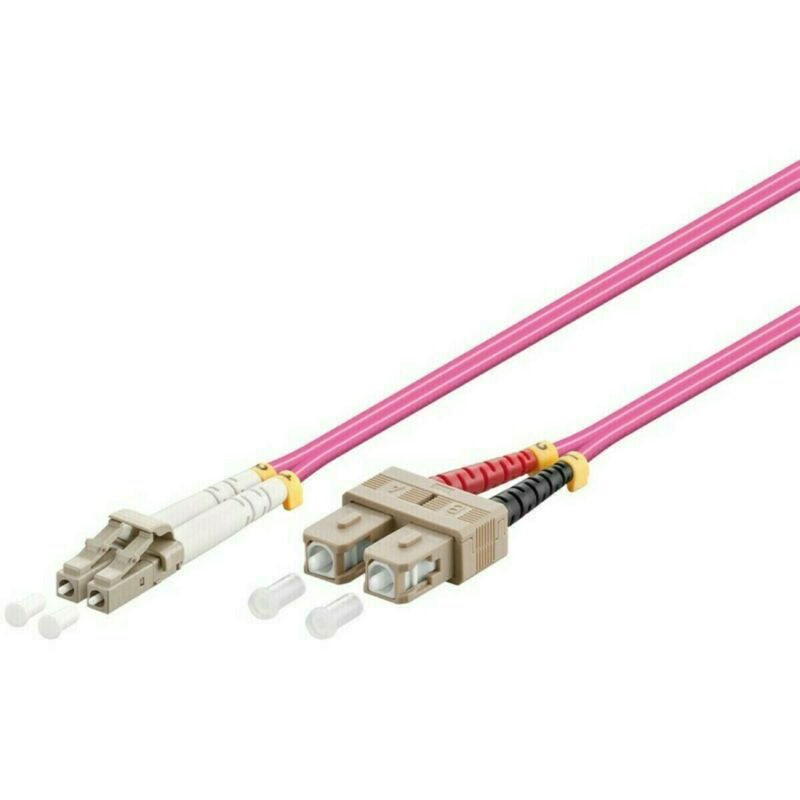 Câble à fibres optiques LC-SC OM4 10M