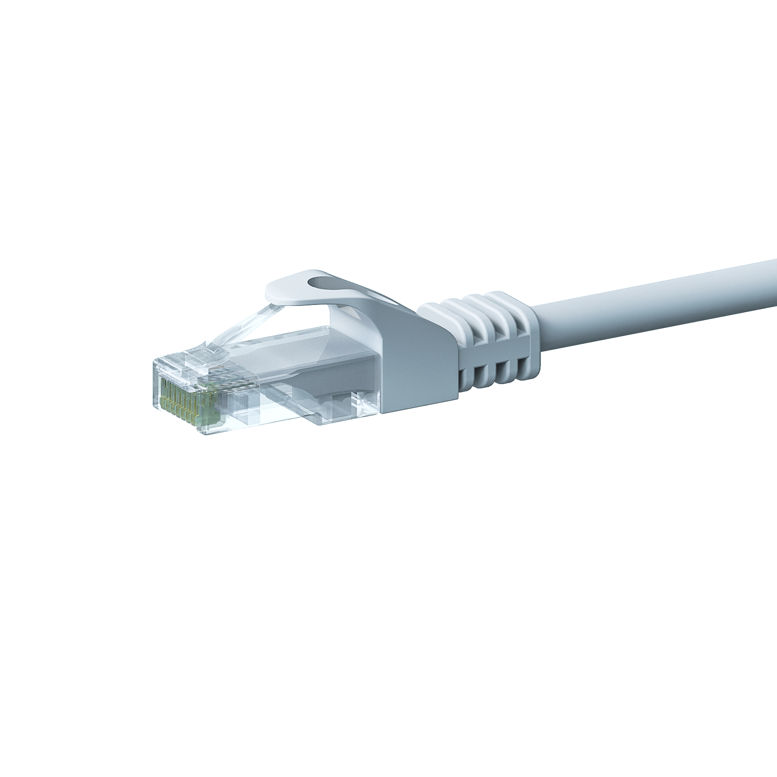 Câble Cat5e UTP 100% cuivre blanc - 0.25m