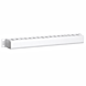 Conduit de câble blanc en métal 1U 19 pouces avec couvercle coulissant