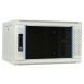 Baie murale blanche 6U avec porte en verre 600x450x368mm
