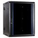 Baie murale 18U (inclinable) avec porte en verre 600x600x1000mm (LxPxH)