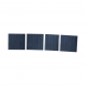 Plaques de recouvrement pour rail switch DIN 3U, jeu de 4