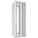 Baie de serveur blanche 47U avec portes avant et arrière doublement perforées 800x1000x2200mm (LxPxH)