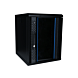 Baie de serveur 10 pouces 9U avec porte en verre 370x450x486mm (LxPxH)