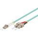Câble à fibres optiques LC-SC OM3 1M