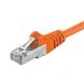 Câble Cat5e FTP orange - 1m