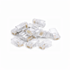 Connecteur RJ45 CAT6A + Pièce auxiliaire - pour câble rigide - non blindé - 10 pièces