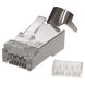 Connecteur RJ45 Cat6a blindé traversant - pour câble flexible