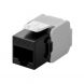 Connecteur Keystone Cat6A UTP - Toolless - Noir