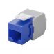 Connecteur Keystone Cat6A UTP - Toolless - Bleu