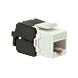Connecteur Keystone Cat6A UTP - Toolless - Noir / Blanc