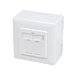CAT6A UTP / STP Boîte en surface, Blanc