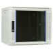 Baie murale blanche 9U avec porte en verre 600x450x500mm