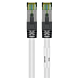 Câble RJ45 Cat8 S/FTP (PIMF) blanc - 0,25m 