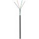 Rouleau câble extérieur rigide noir CAT5E FTP CCA - 100M