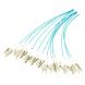 OM3 Fibre de verre Pigtail Turquise St - 12 pièces