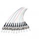 OM4 Fibre de verre Pigtail Coloré Set St - 12 pièces